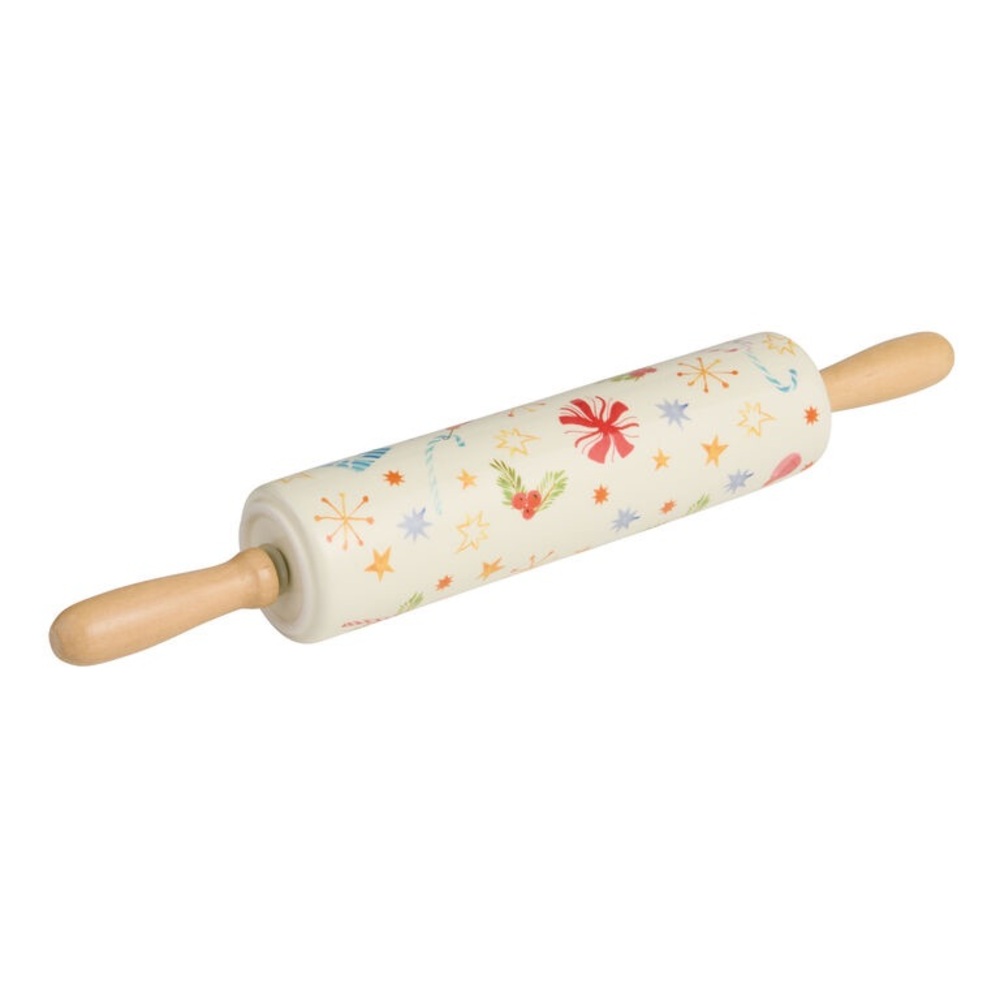 Ceramic Christmas Rolling Pin